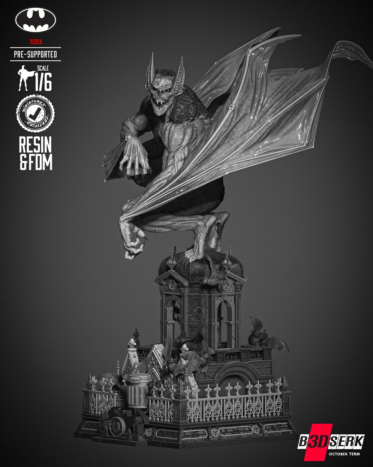 Man Bat Sculpture - Image 5