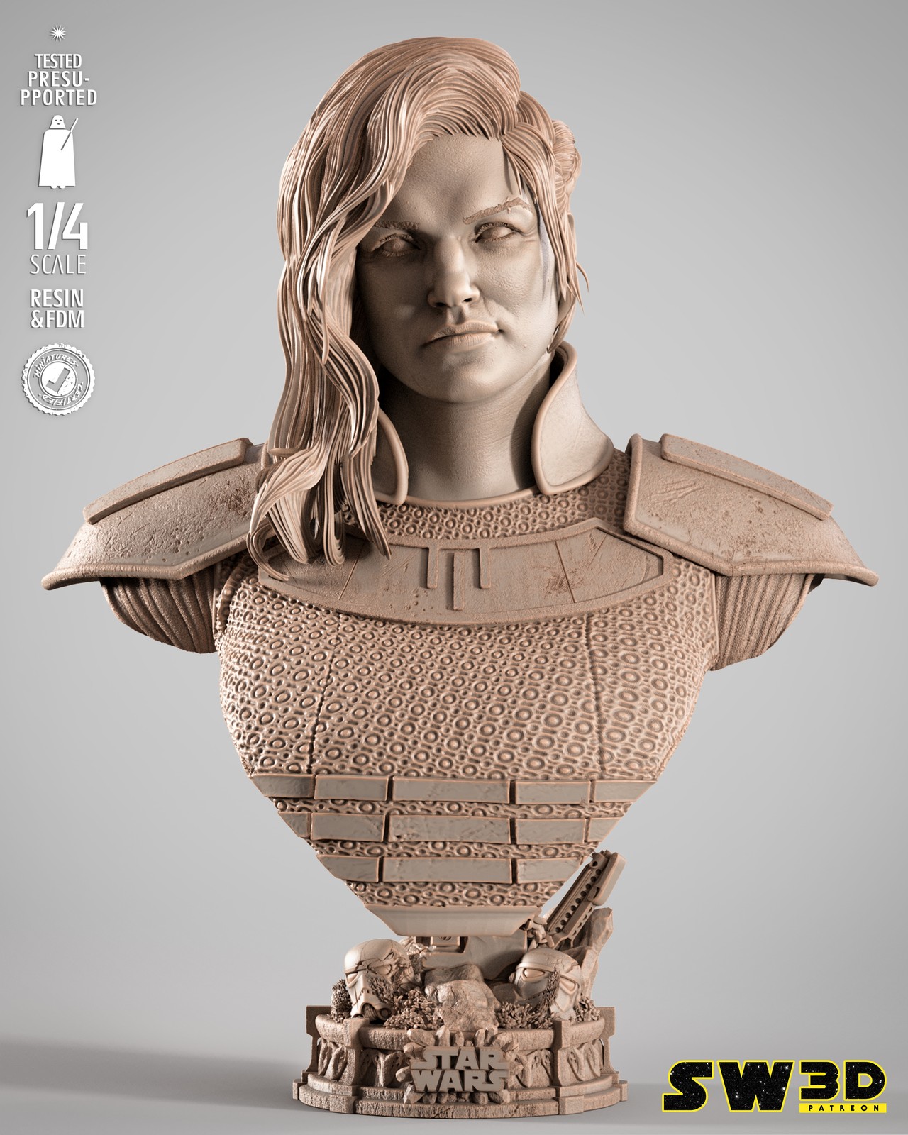 Cara Dune Portrait Bust