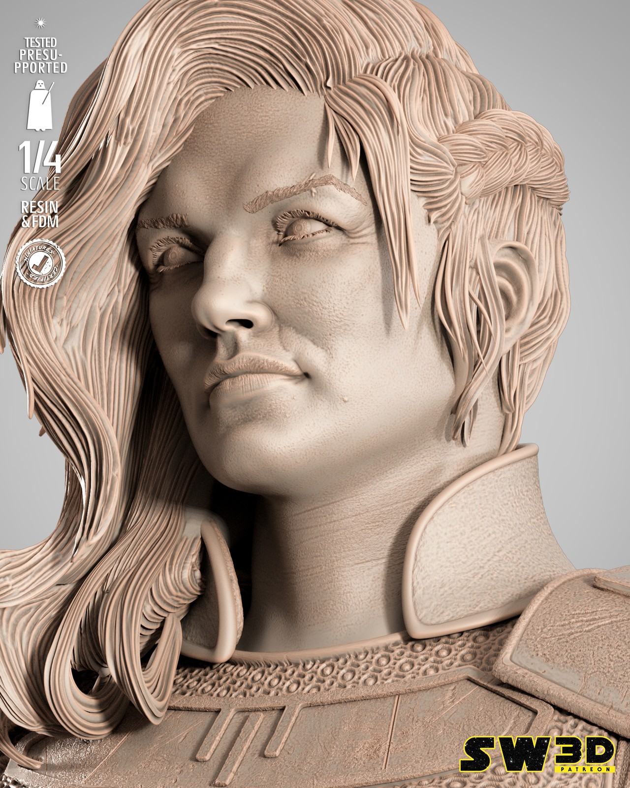 Cara Dune Portrait Bust - Image 4
