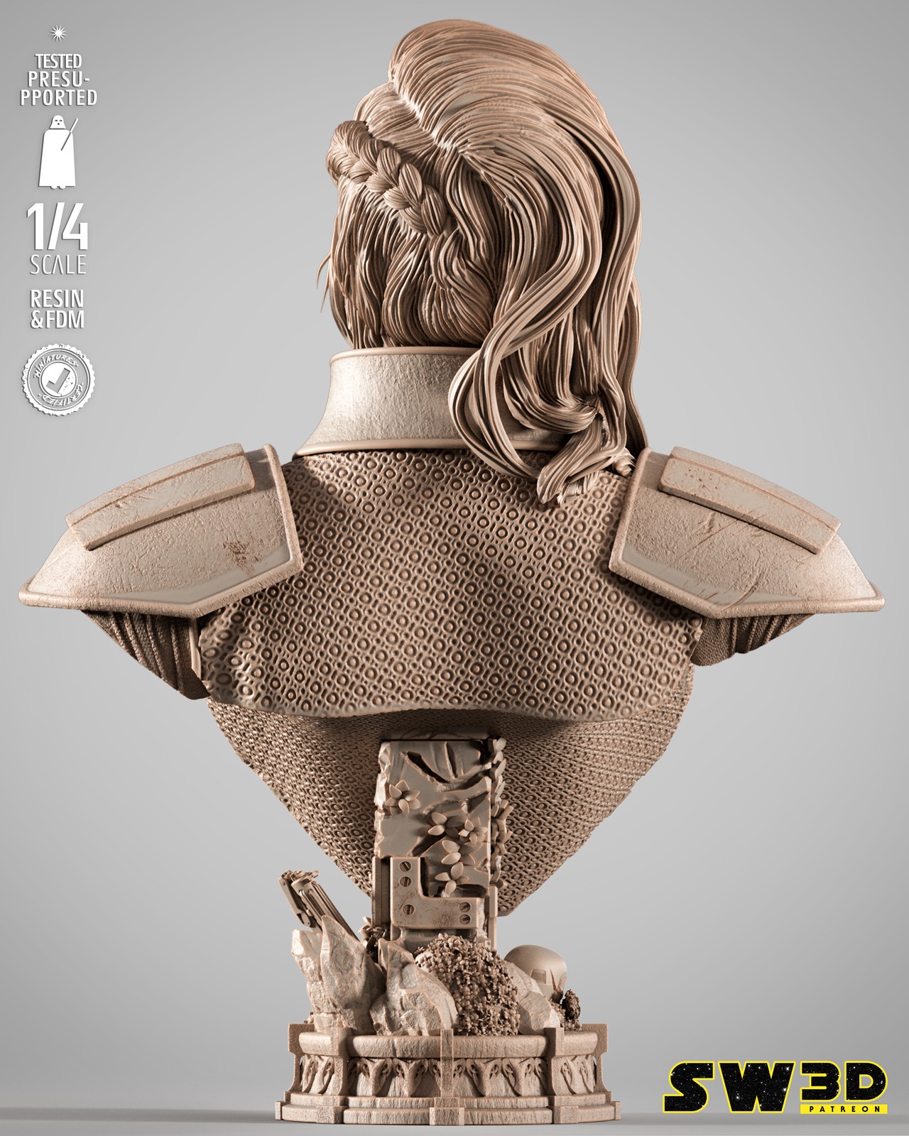 Cara Dune Portrait Bust - Image 5