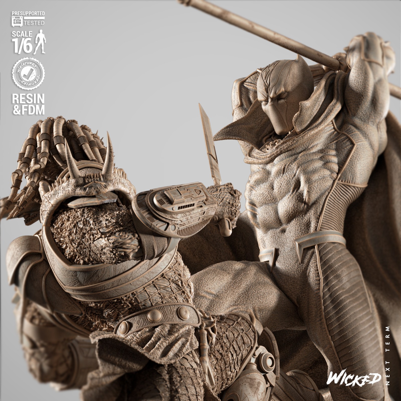 Black Panther vs Predator Diorama - Image 5