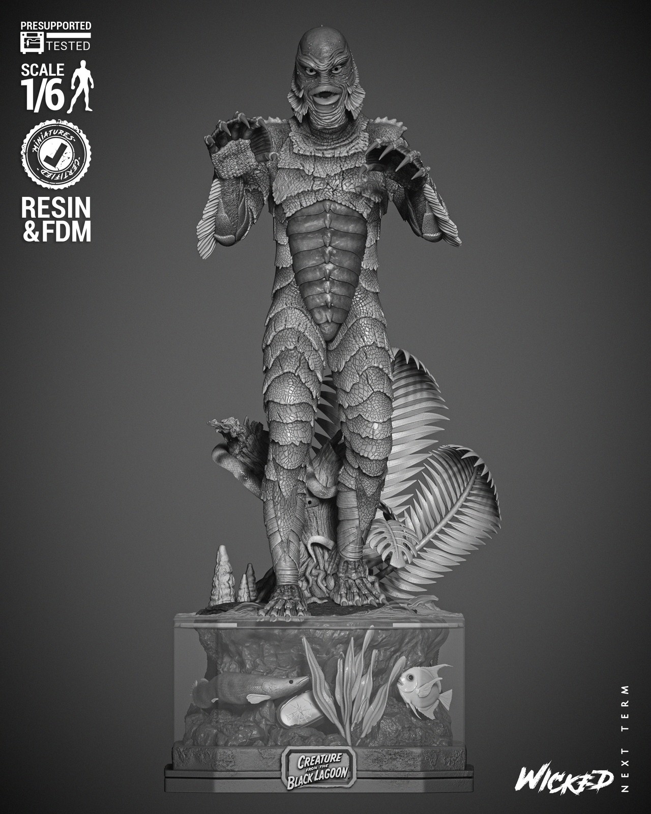 Creature Of The Black Lagoon Sculpture