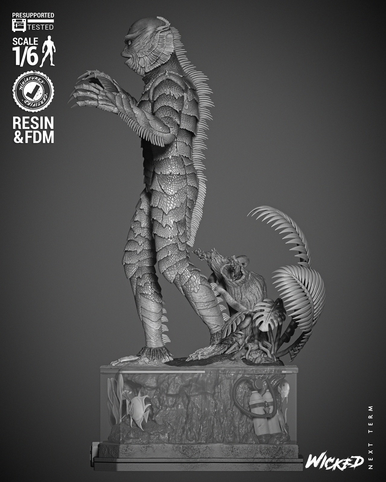 Creature Of The Black Lagoon Sculpture - Image 2