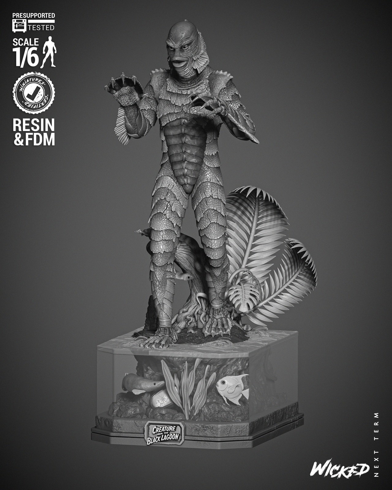 Creature Of The Black Lagoon Sculpture - Image 3