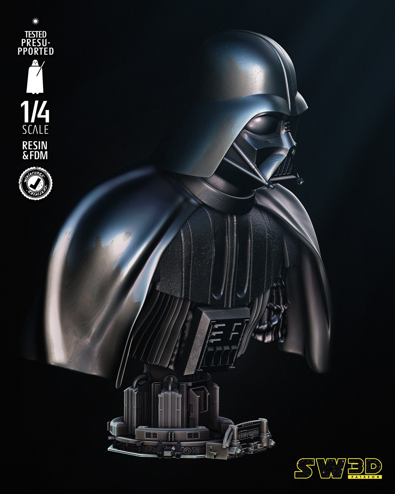 Darth Vader Bust Portrait - Image 2