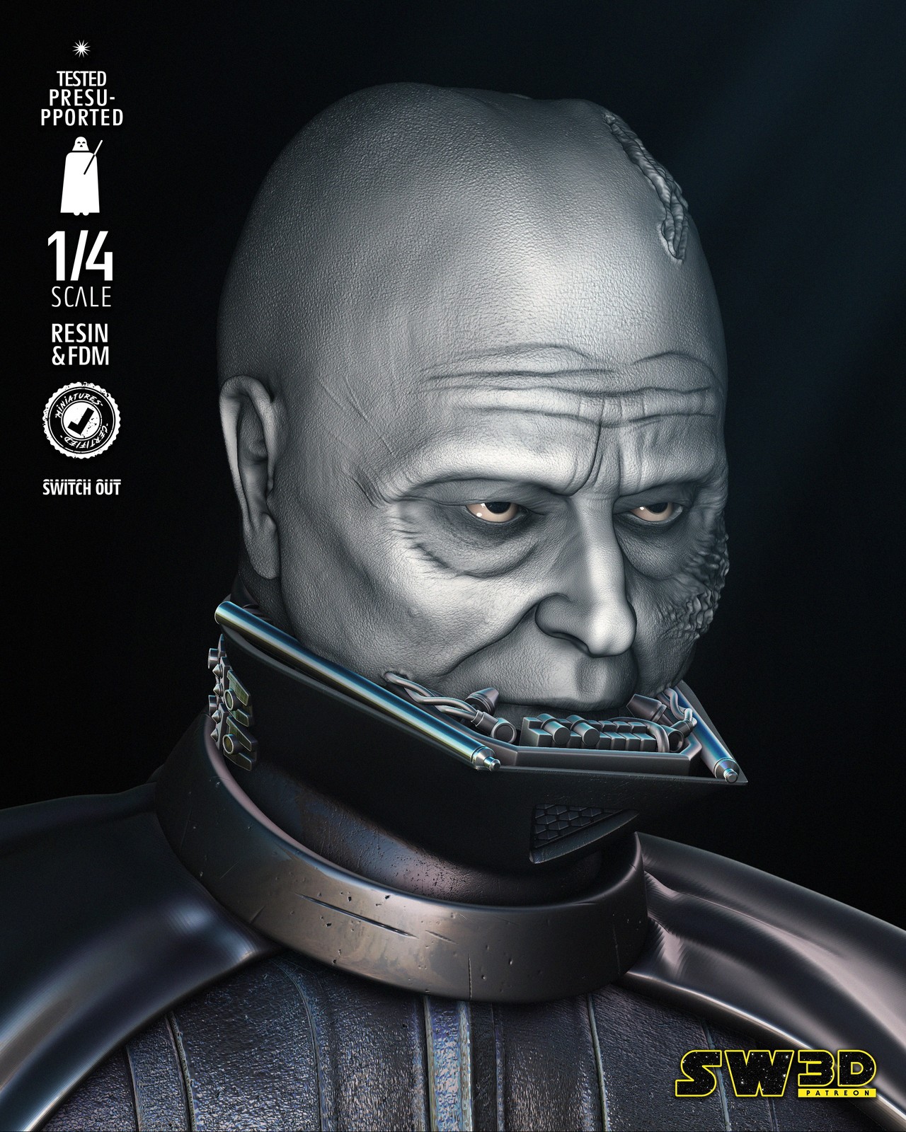 Darth Vader Bust Portrait - Image 4