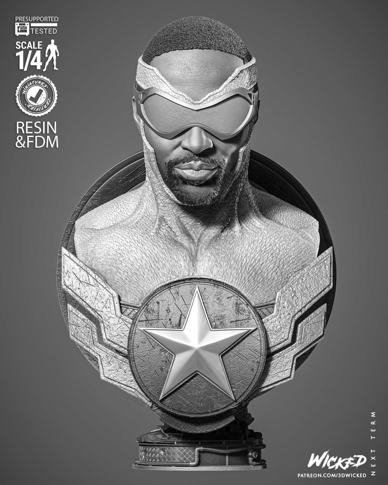 Falcon Portrait Bust