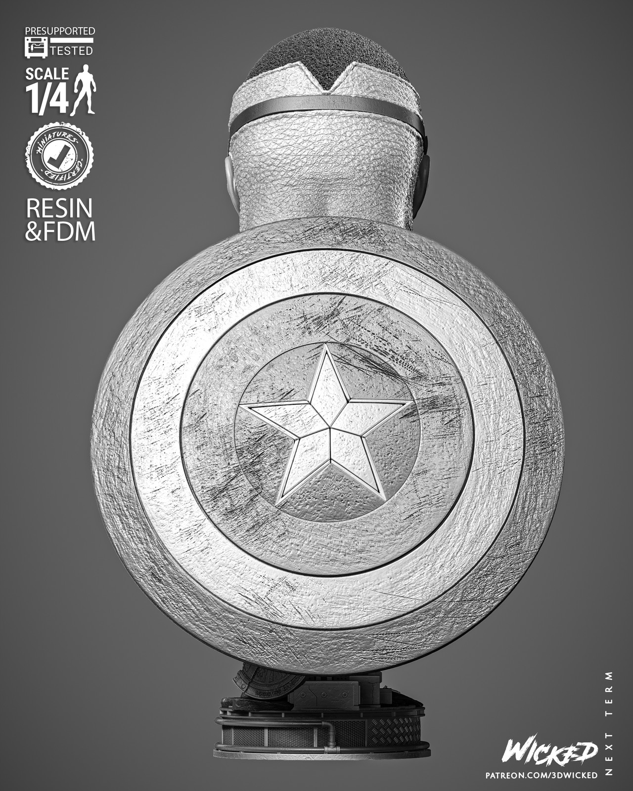 Falcon Portrait Bust - Image 3