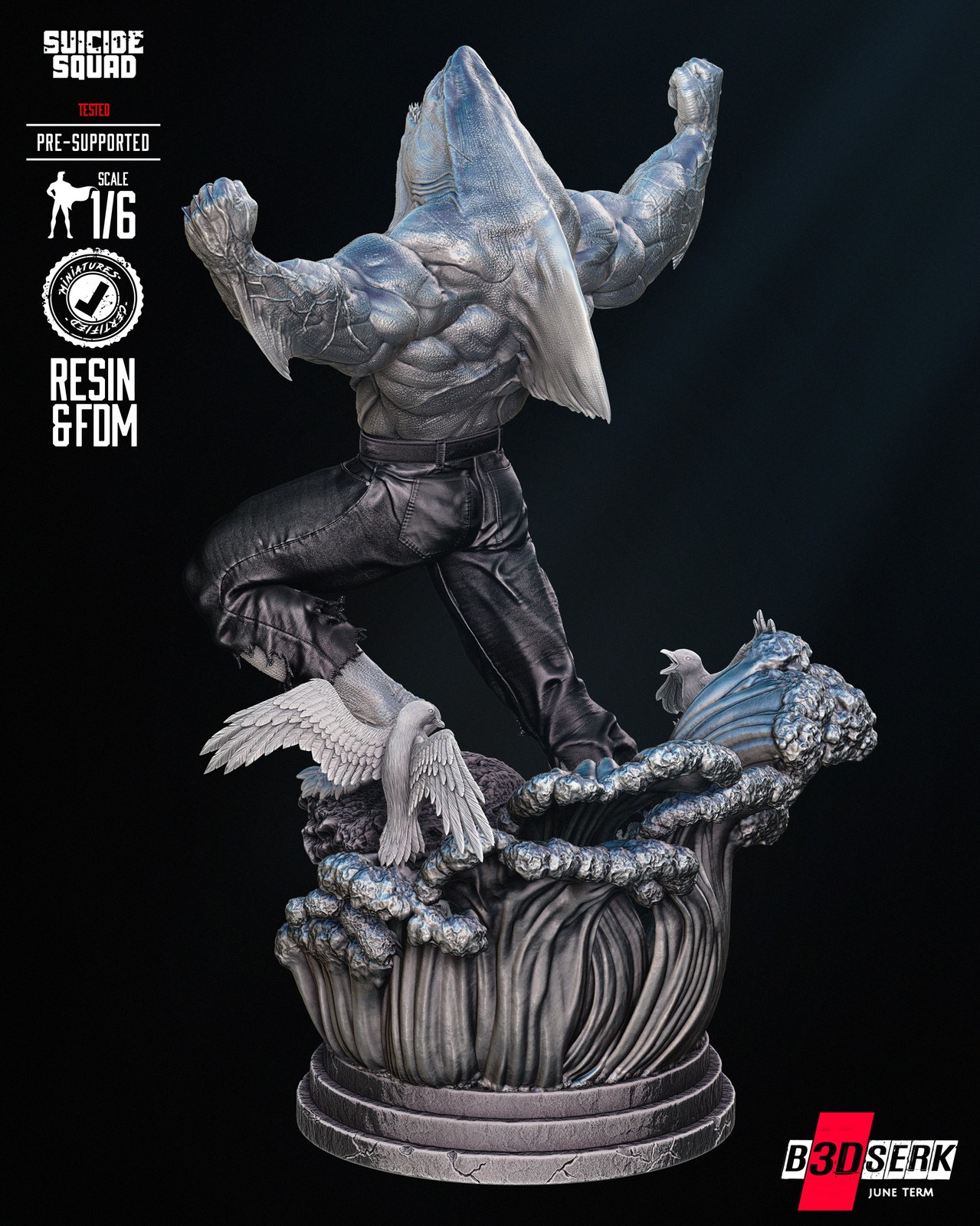 King Shark Sculpture - Image 5