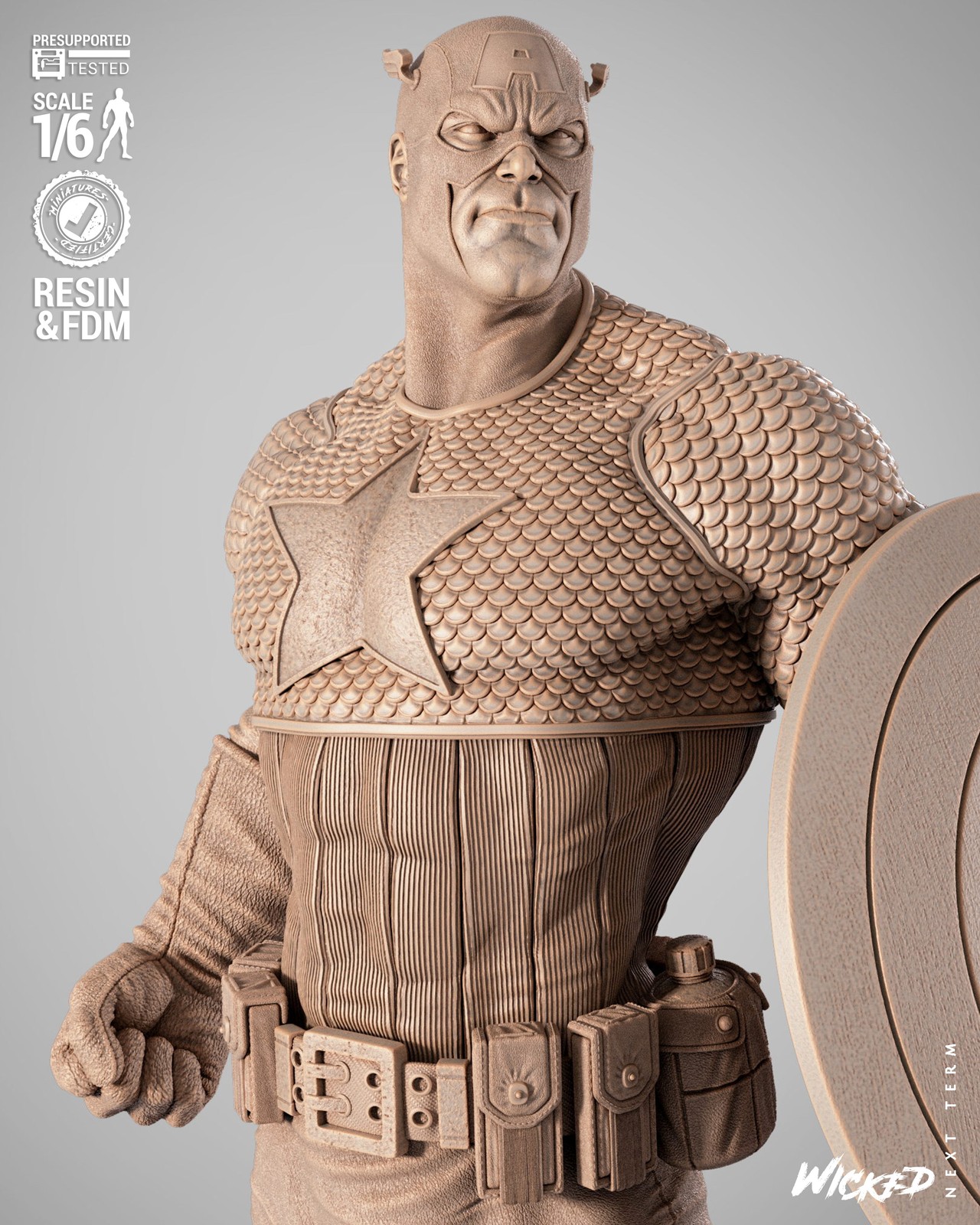 Captain America Sculpture - Image 2