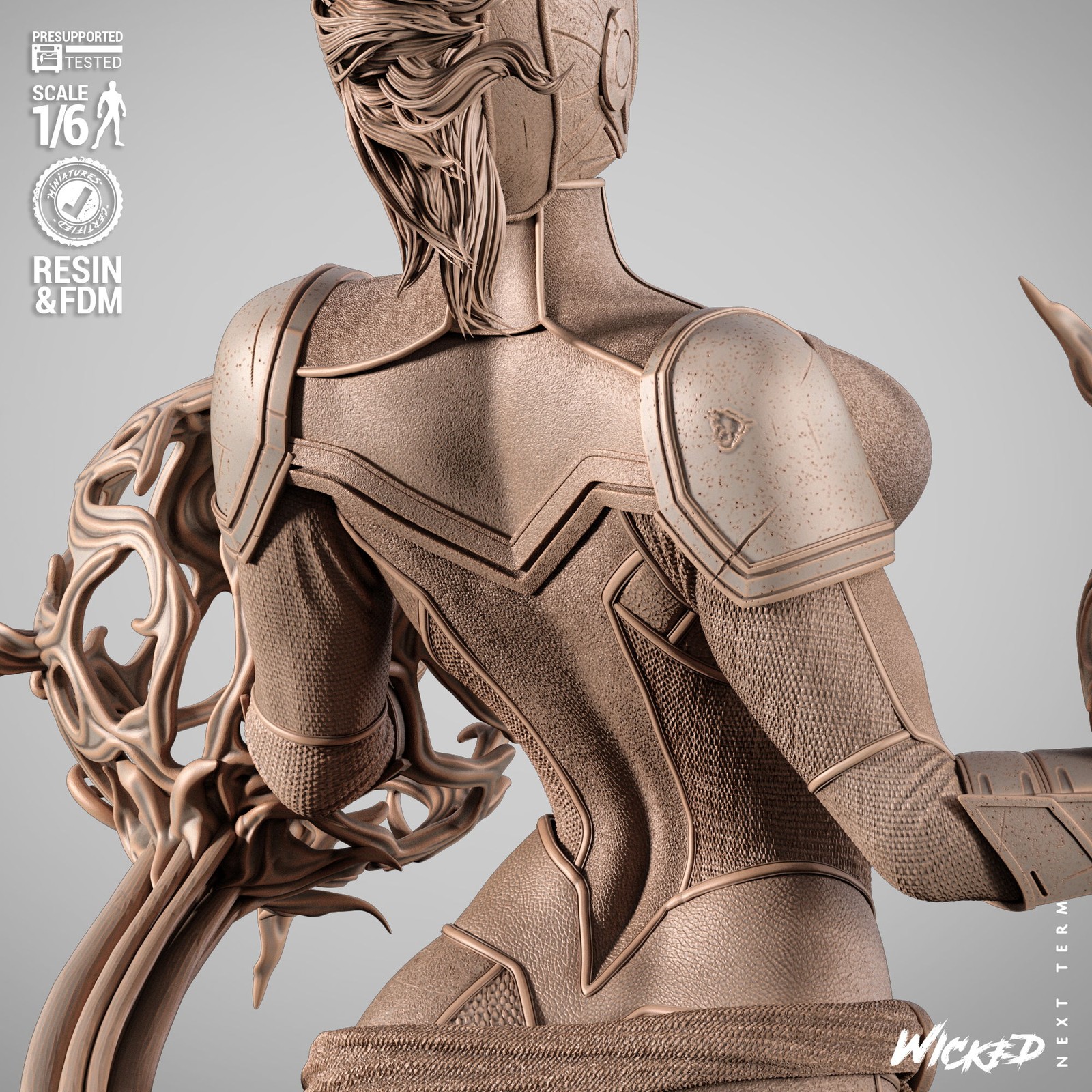 Captain Marvel Sculpture - Image 3