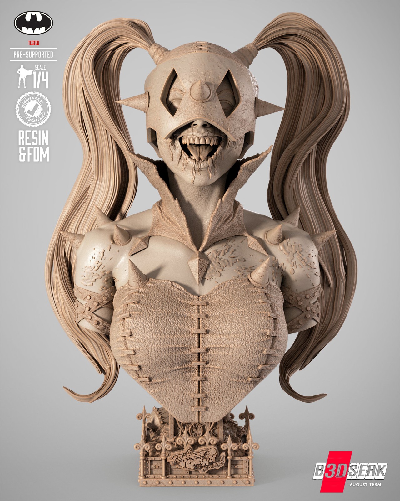 Harley Quinn Who Laughs Portrait Bust