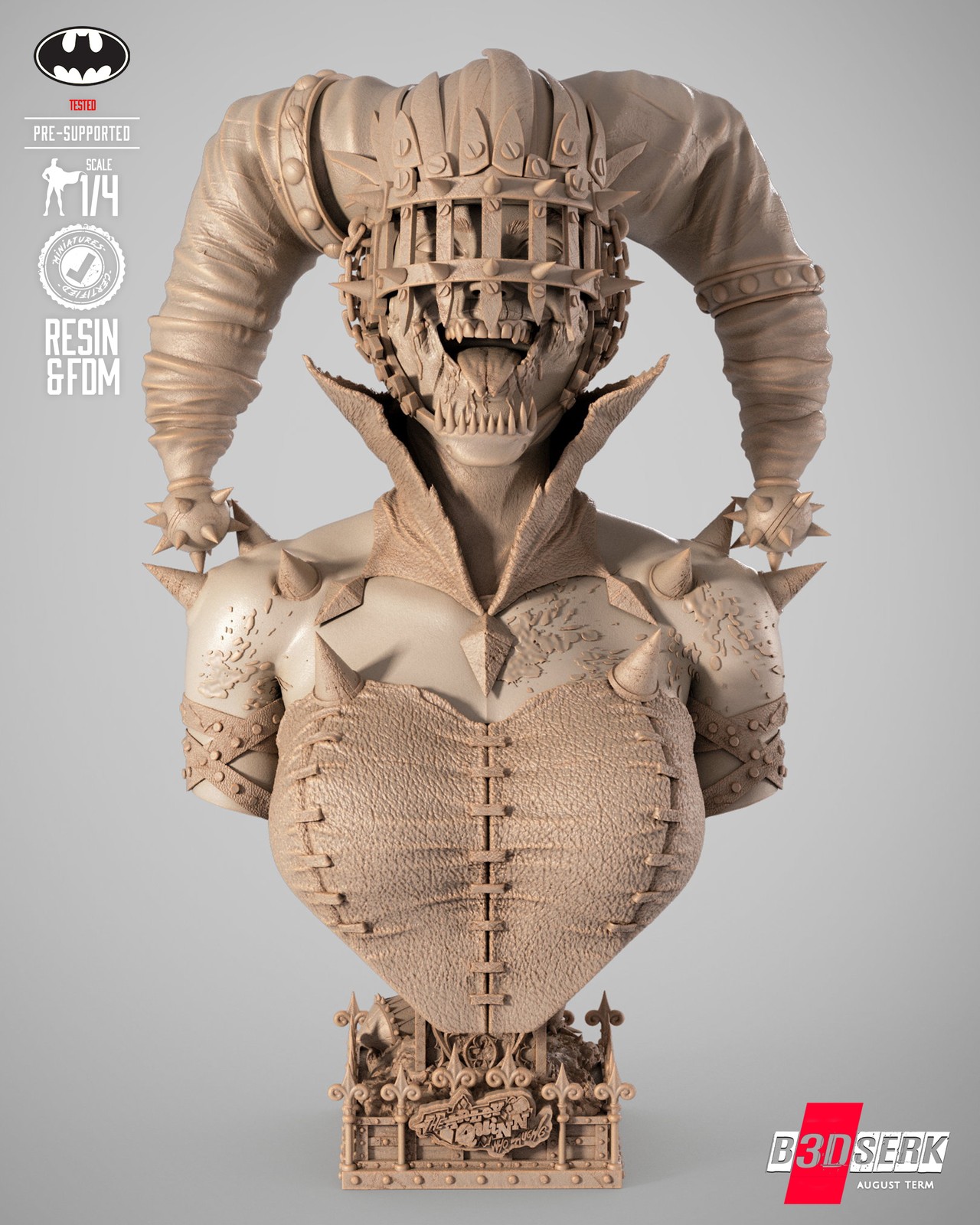 Harley Quinn Who Laughs Portrait Bust - Image 2