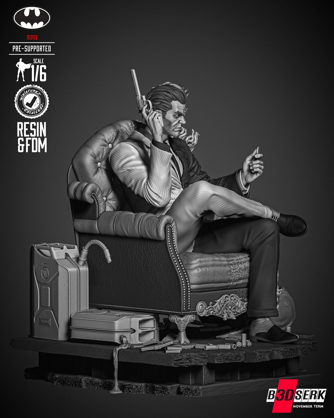 Two Face Sculpture - Image 5