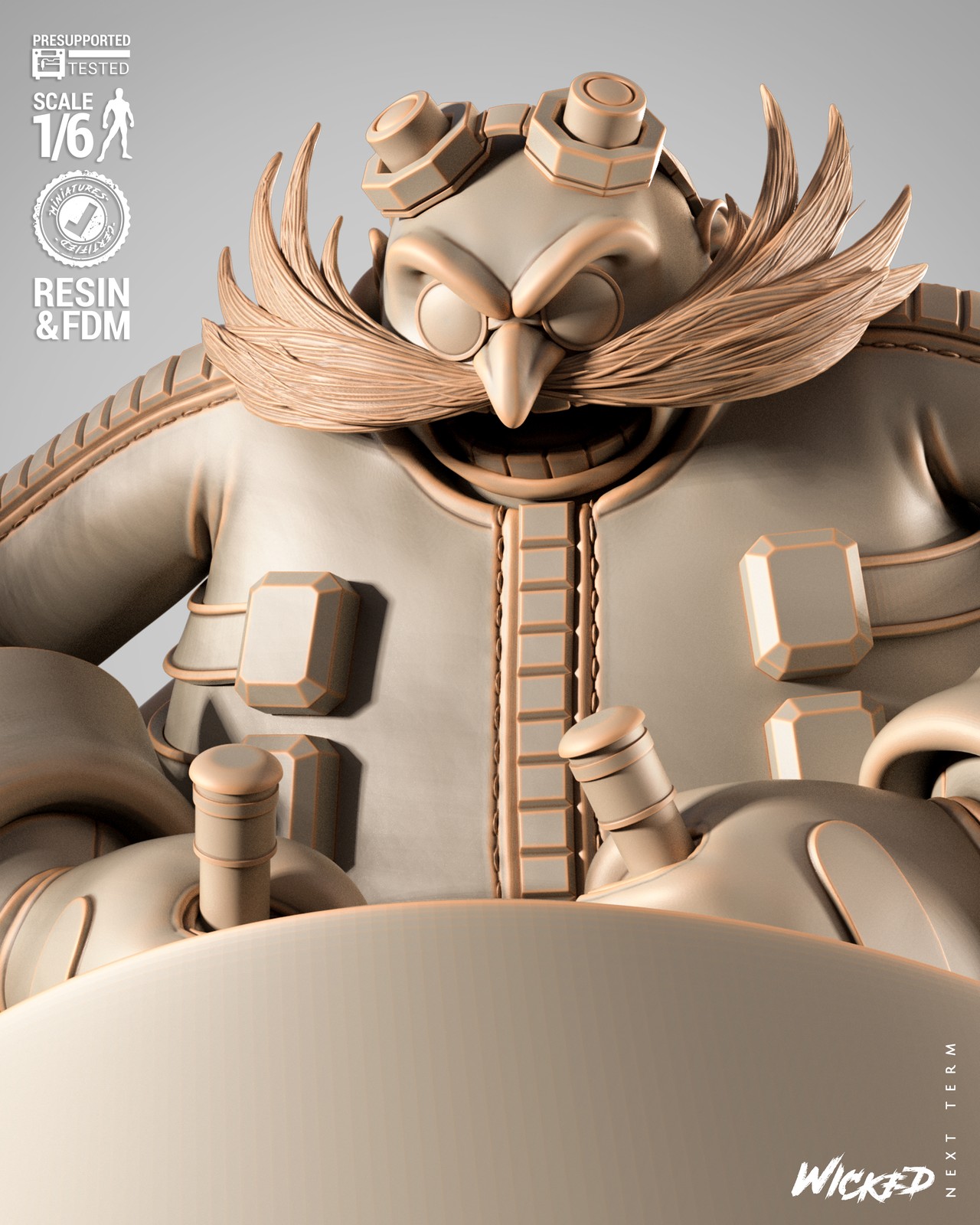 Dr Eggman Sculpture - Image 3