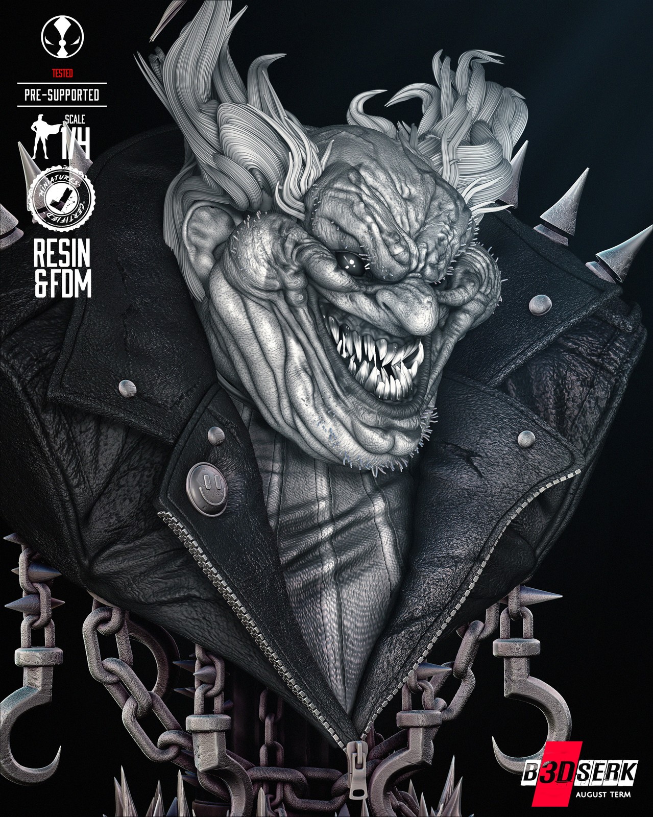 Violator Clown Portrait Bust - Image 3