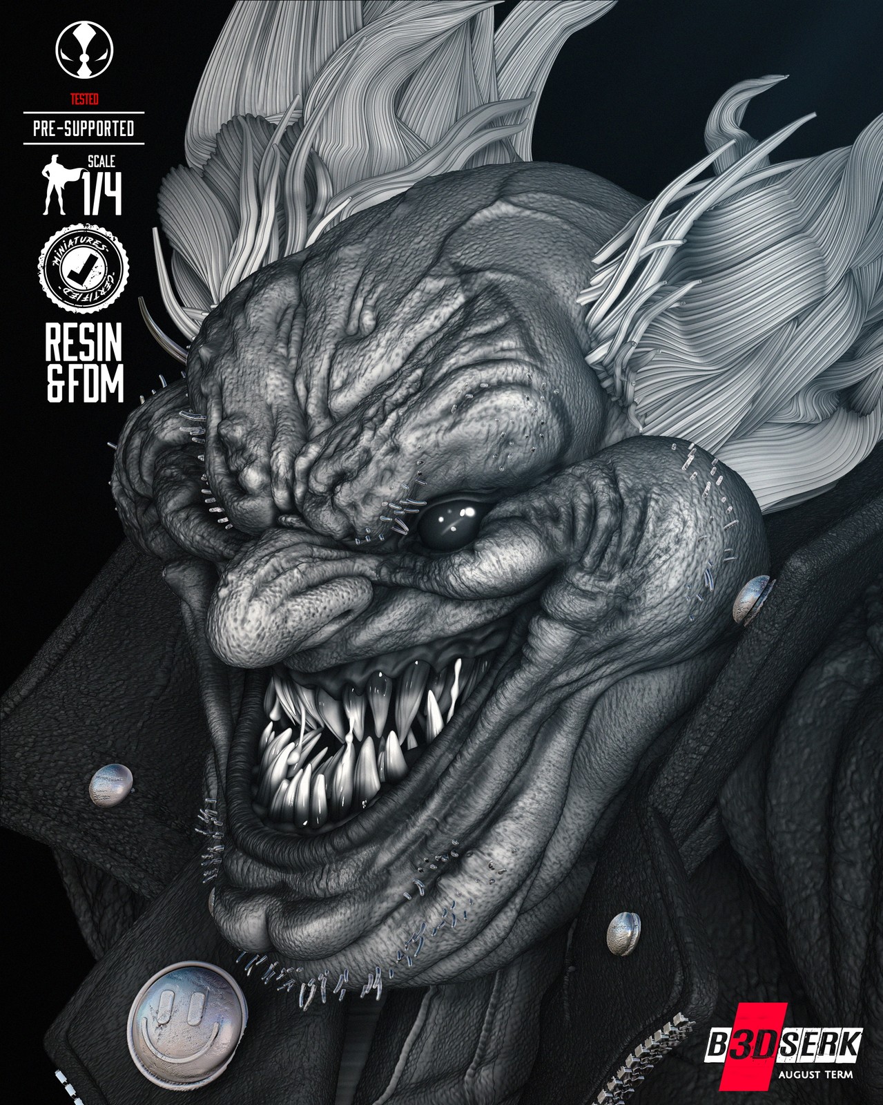 Violator Clown Portrait Bust - Image 5