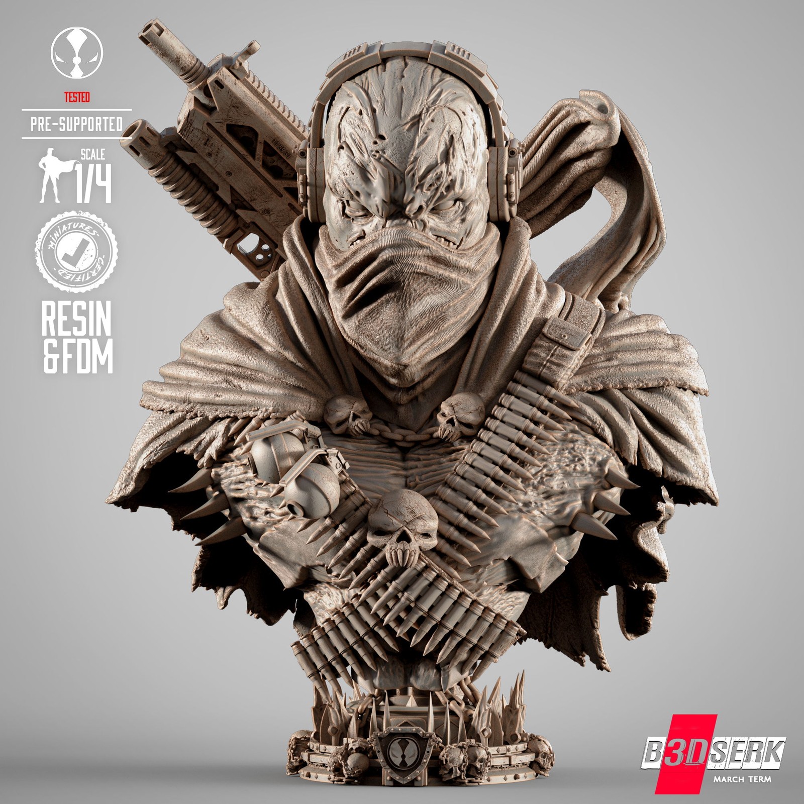 Commando Spawn Portrait Bust