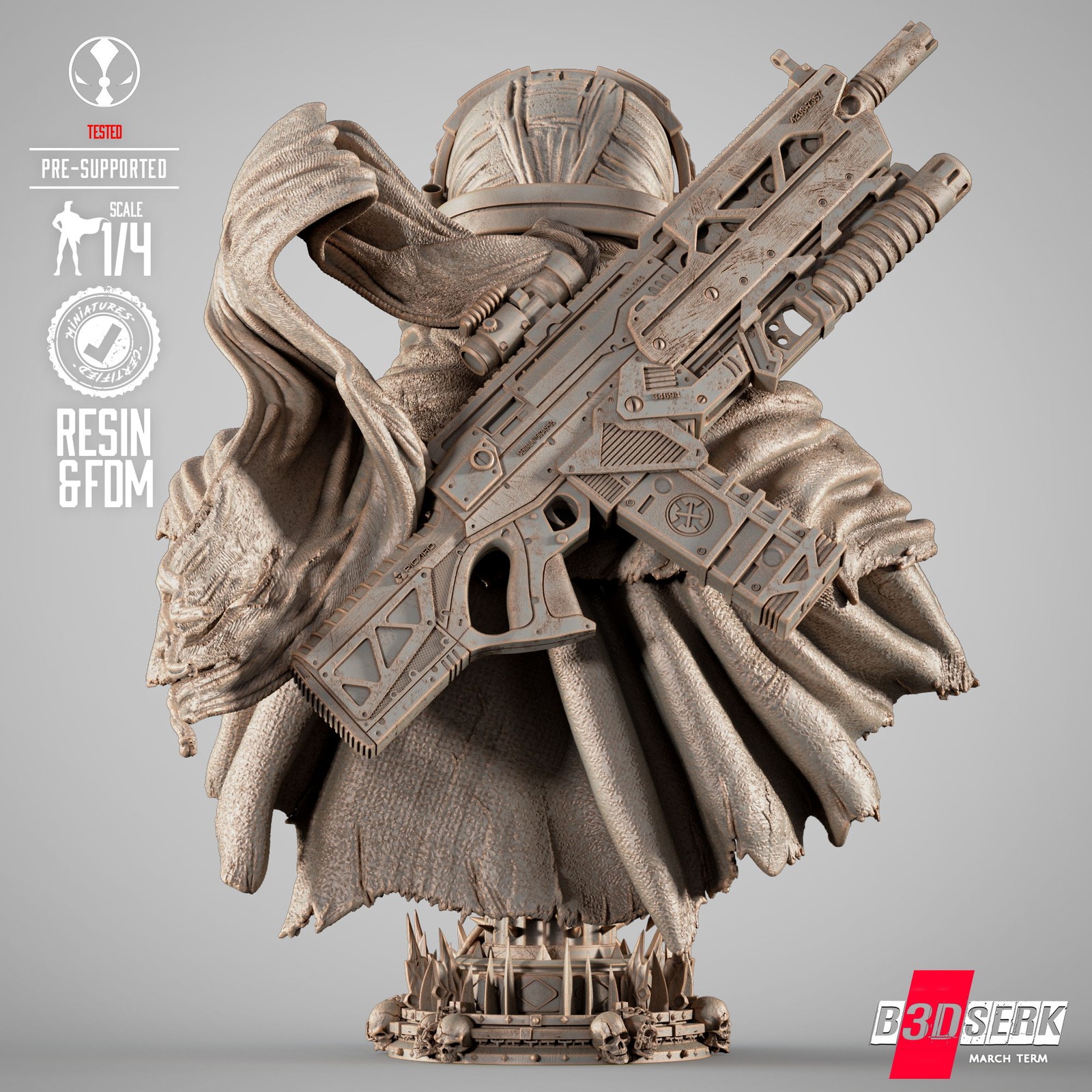 Commando Spawn Portrait Bust - Image 2