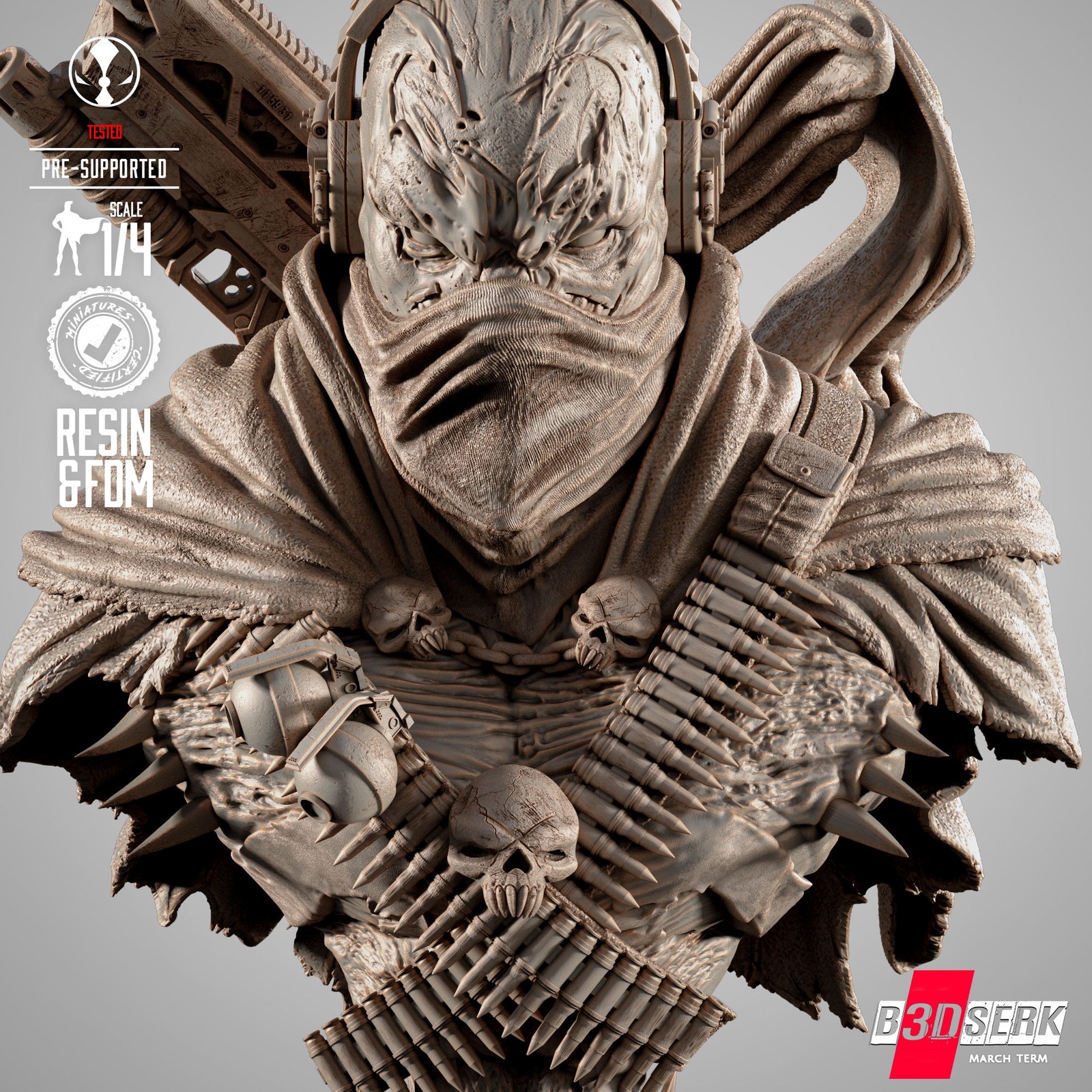 Commando Spawn Portrait Bust - Image 3
