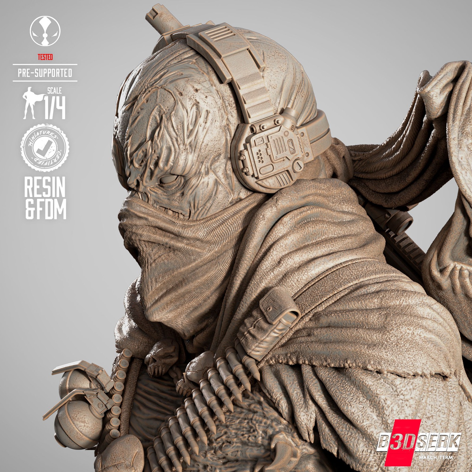 Commando Spawn Portrait Bust - Image 5