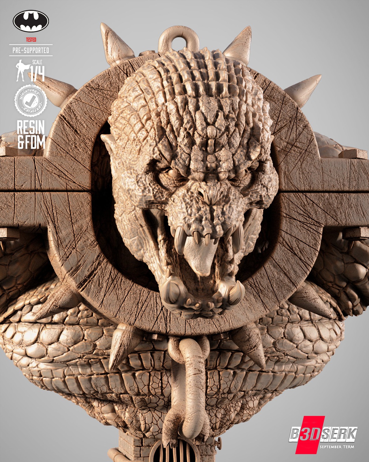 Killer Croc Portrait Bust - Image 3