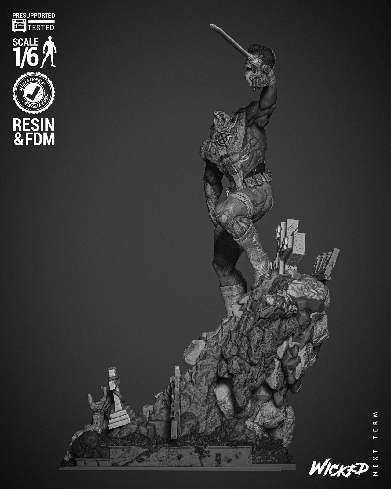 Cyclops Zombie Sculpture - Image 2