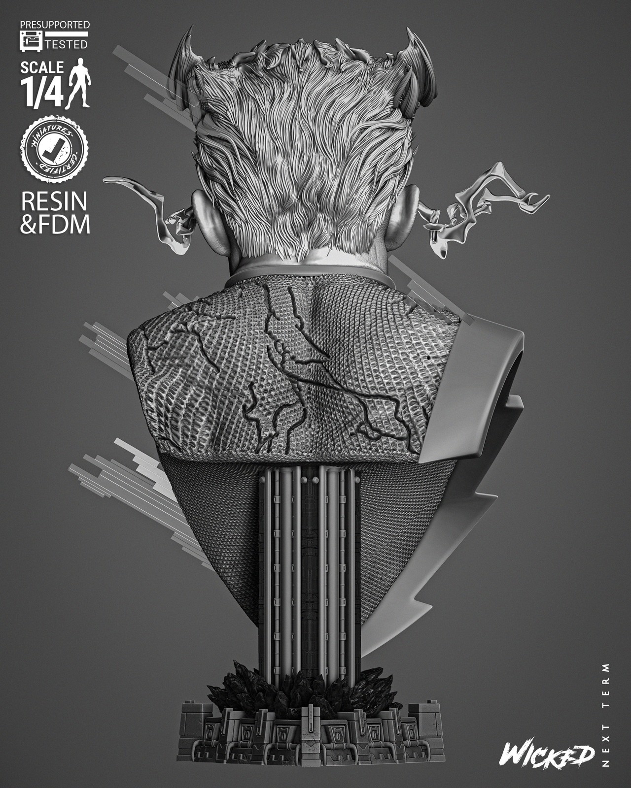 Quick Silver Portrait Bust - Image 3