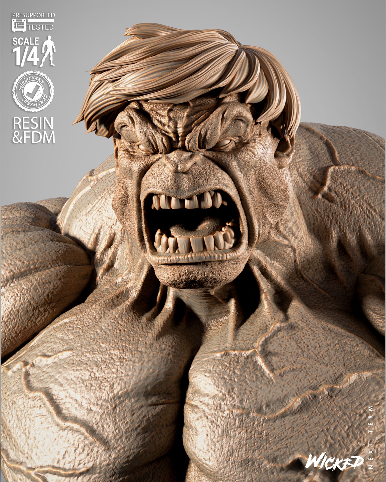 Hulk Portrait Bust - Image 3