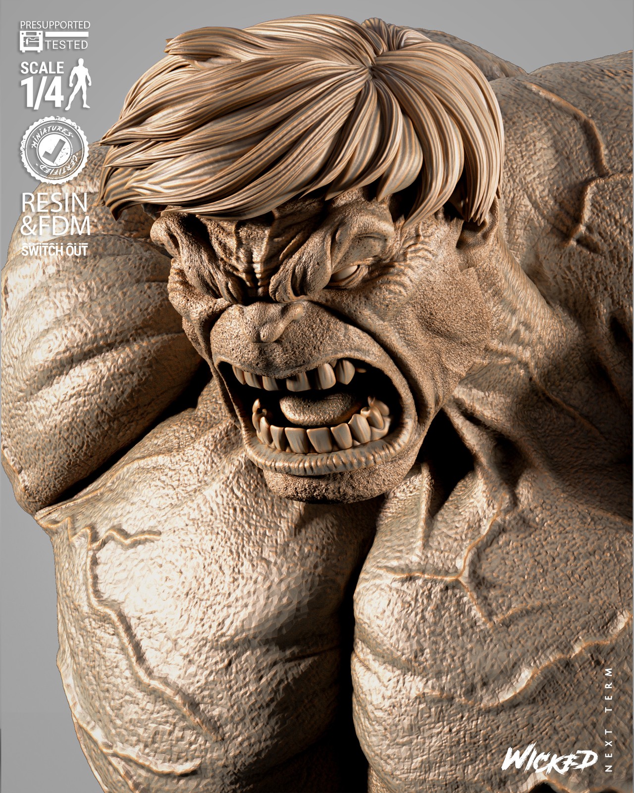 Hulk Portrait Bust - Image 5