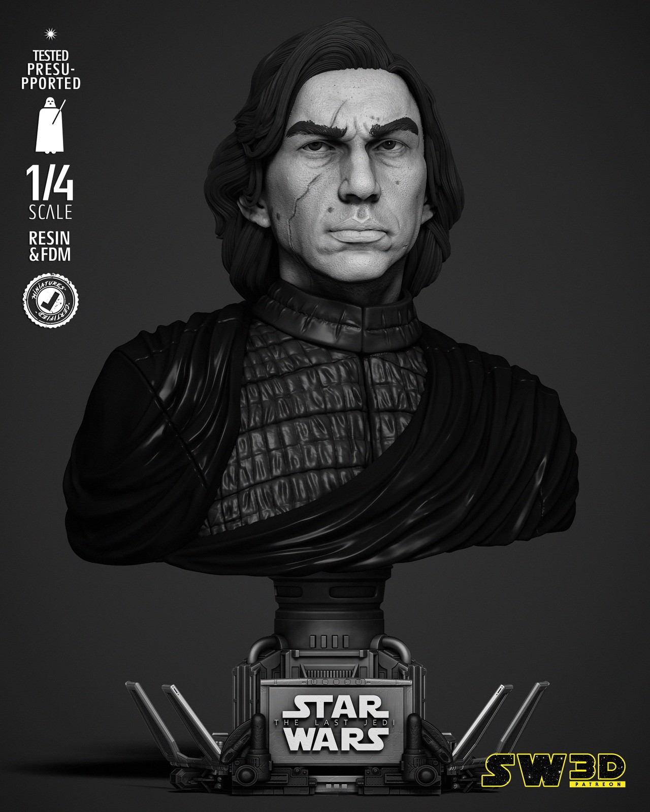Kylo Ren Bust Portrait