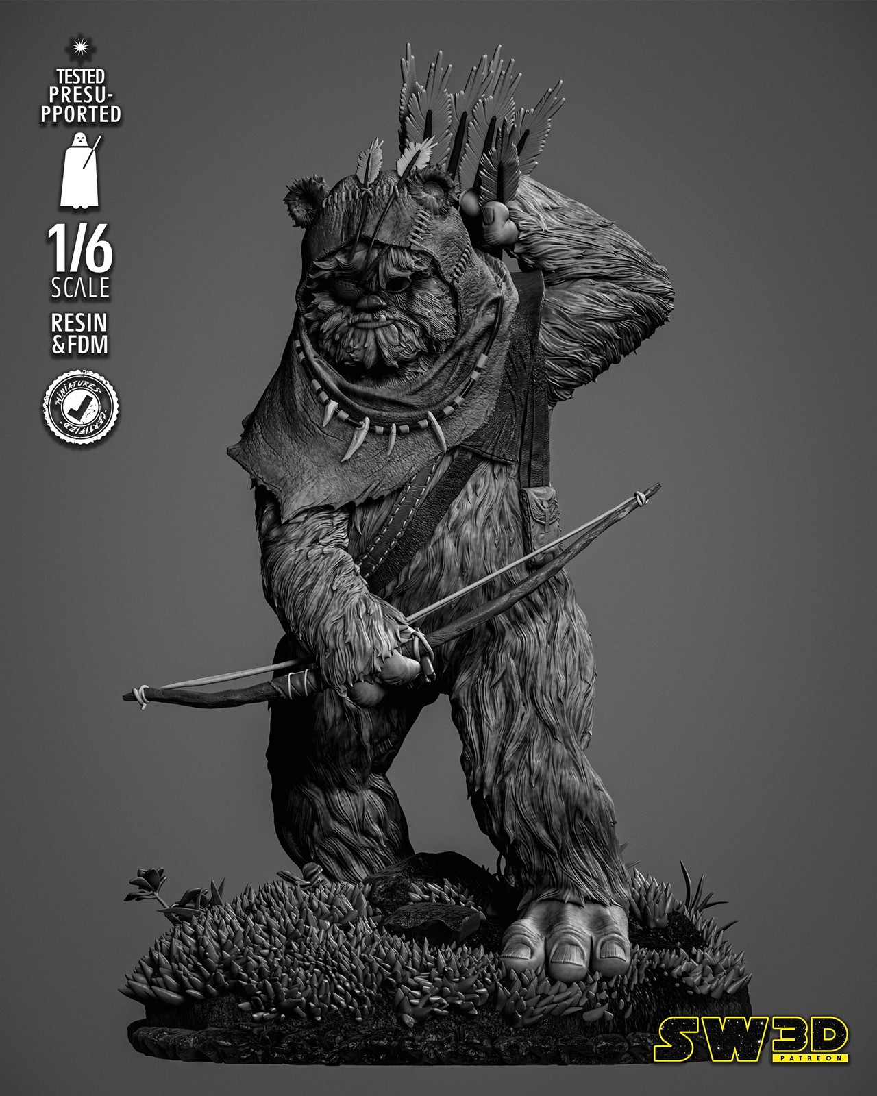 Ewok 3 Sculpture