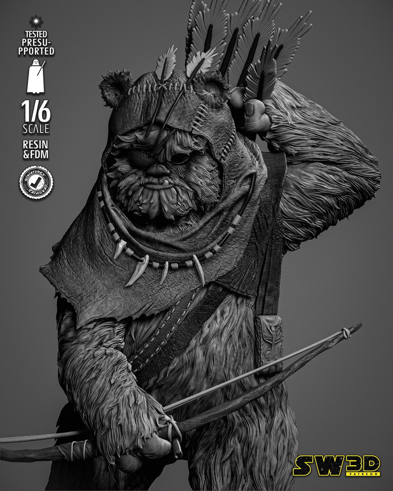 Ewok 3 Sculpture - Image 4