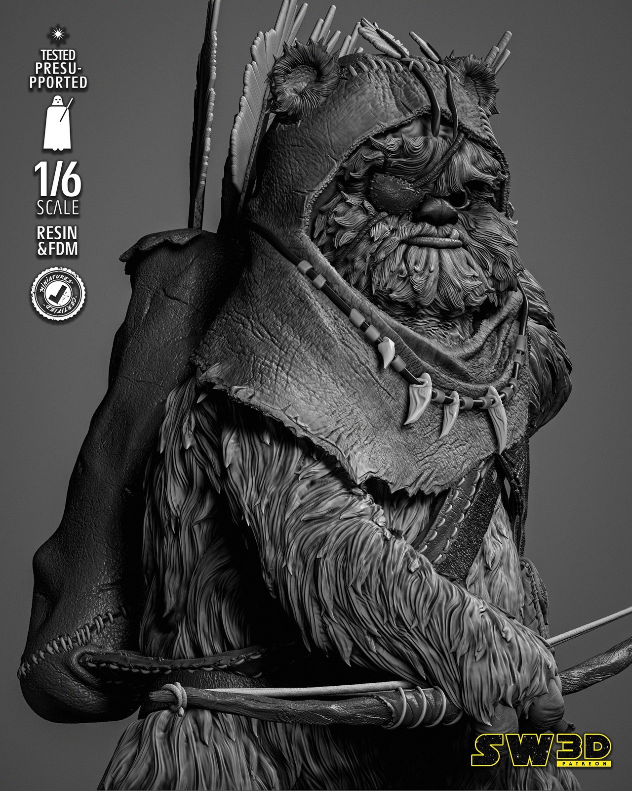 Ewok 3 Sculpture - Image 5