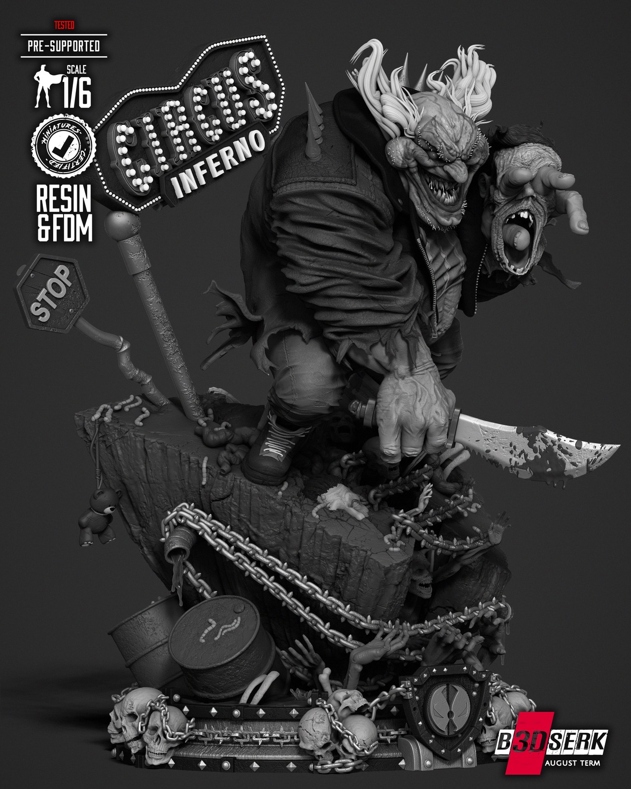 Violator Clown Sculpture - Image 2