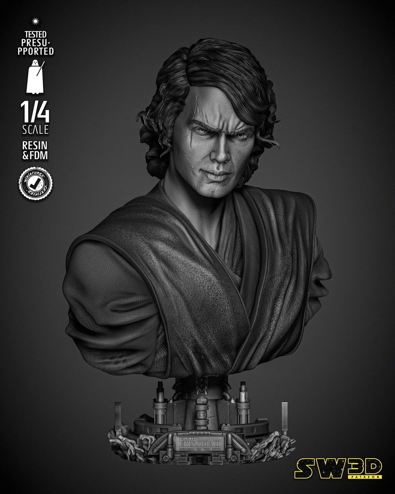 Anakin Skywalker Bust Portrait