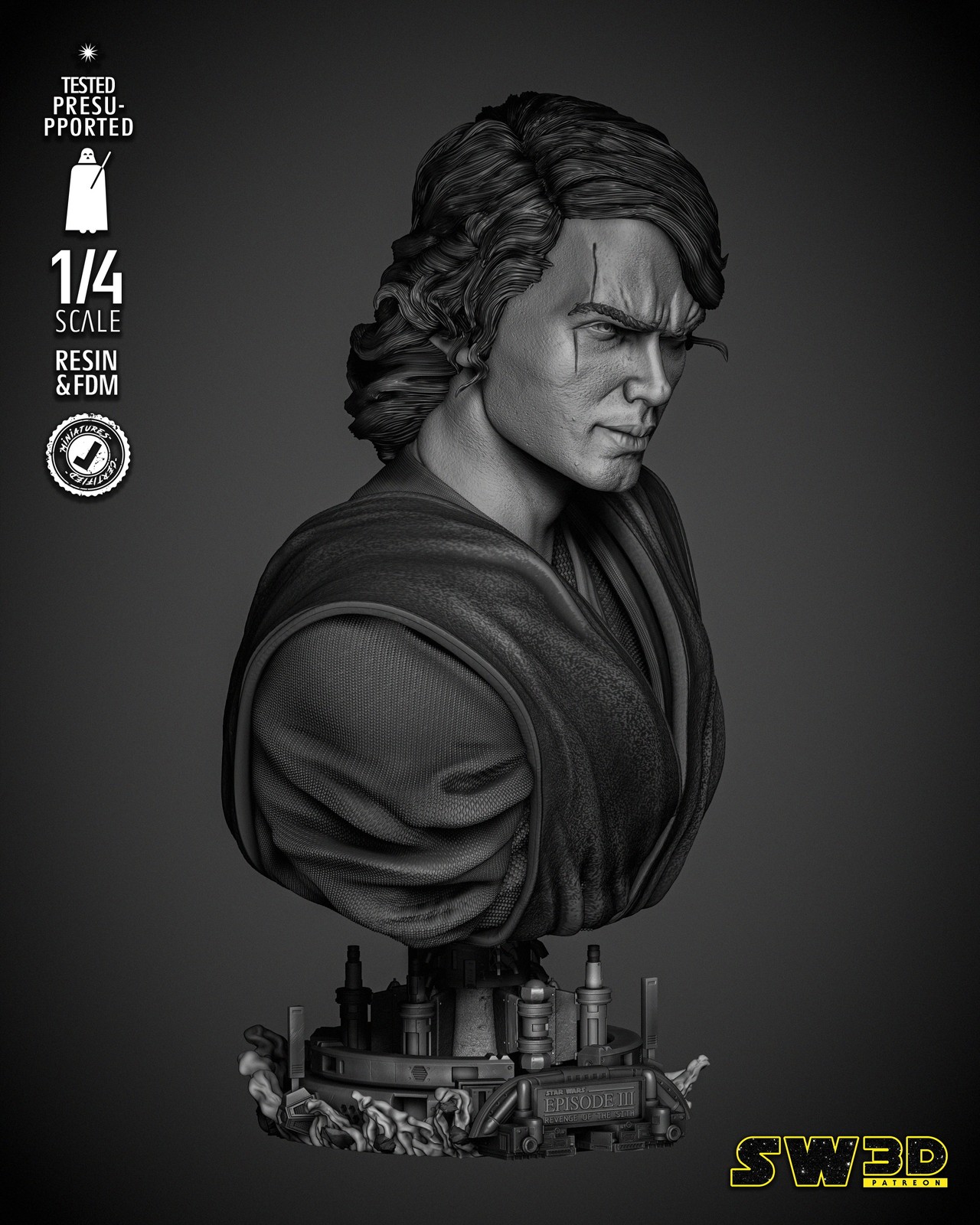 Anakin Skywalker Bust Portrait - Image 2