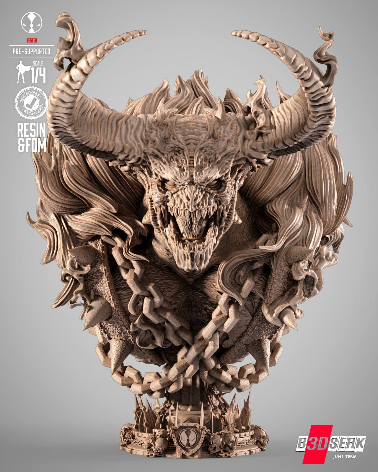 Omega Spawn Portrait Bust