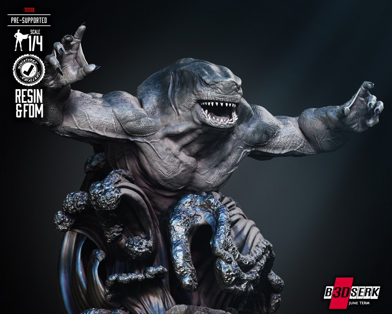 King Shark Portrait Bust - Image 3