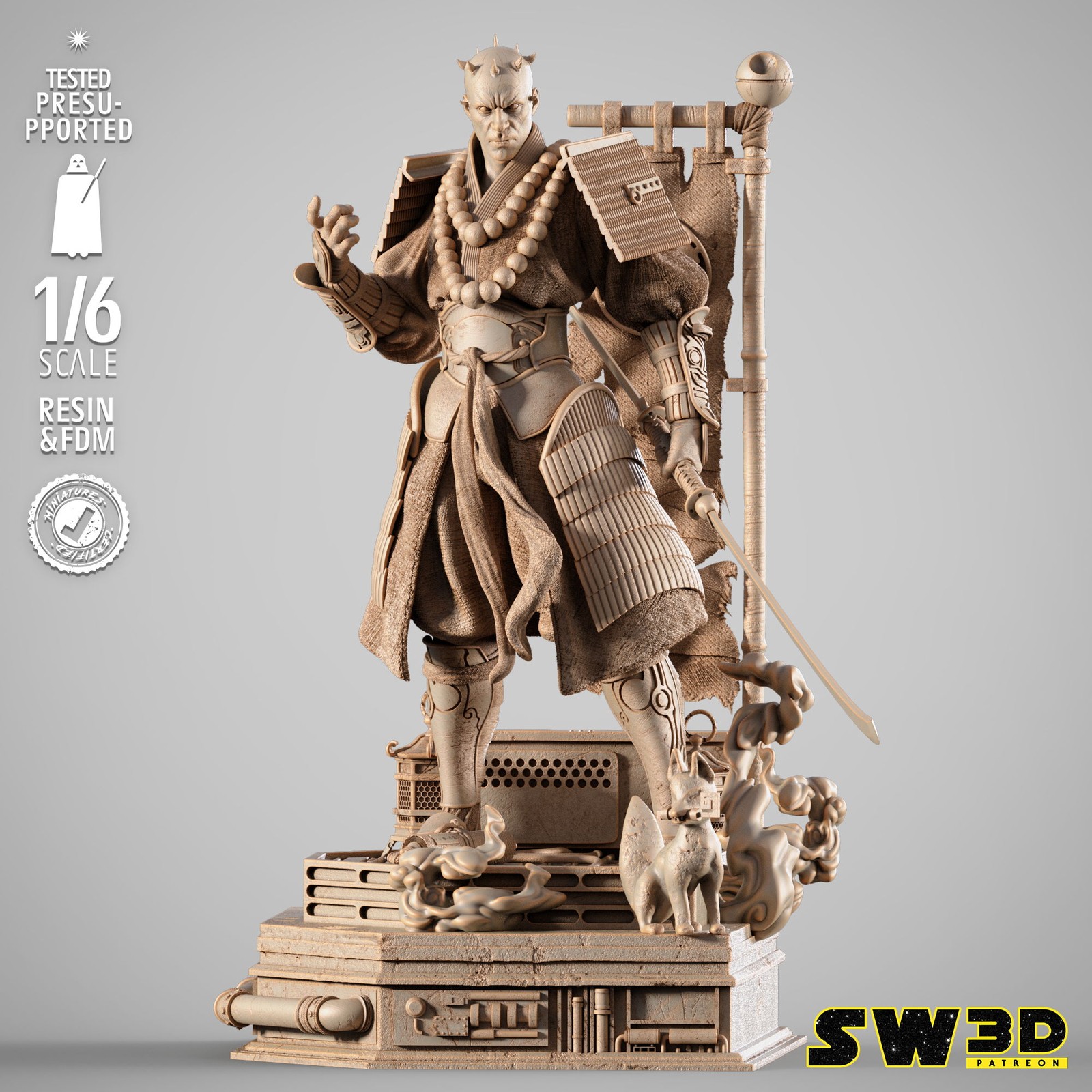 Darth Maul Samurai Sculpture