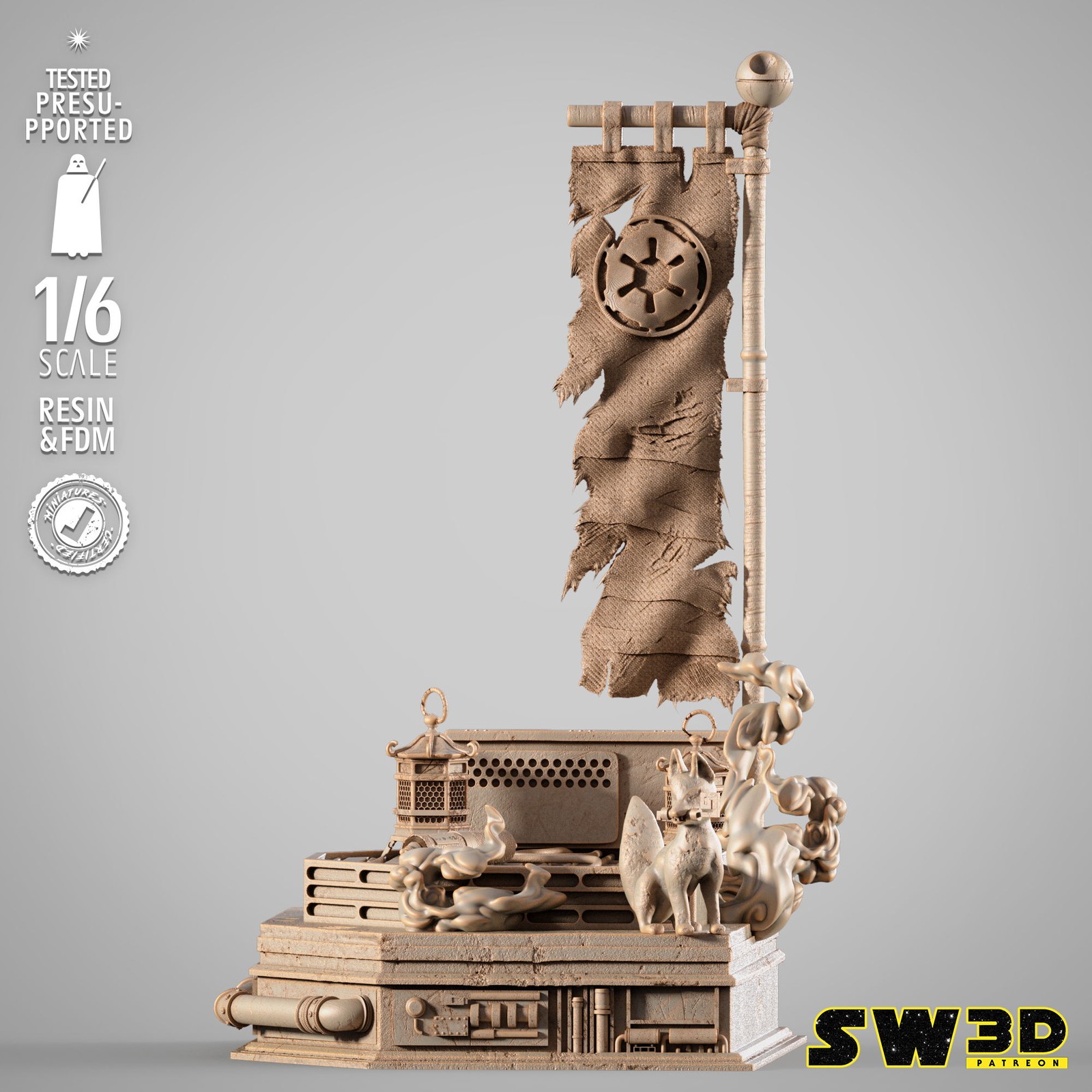 Darth Maul Samurai Sculpture - Image 2