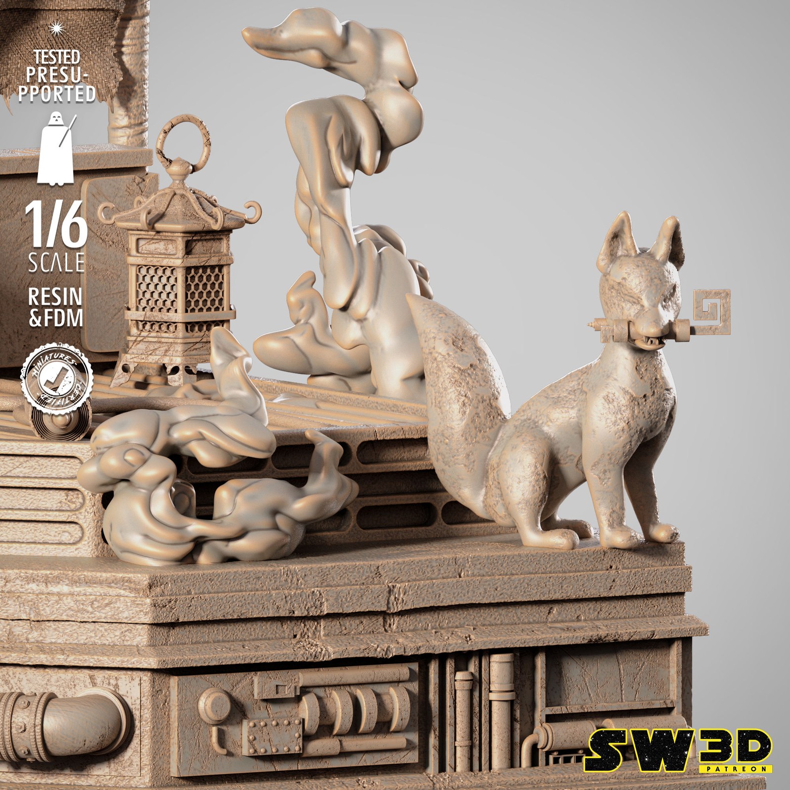 Darth Maul Samurai Sculpture - Image 3