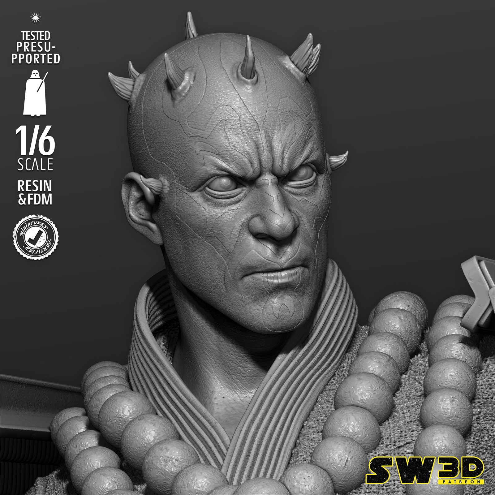 Darth Maul Samurai Sculpture - Image 5