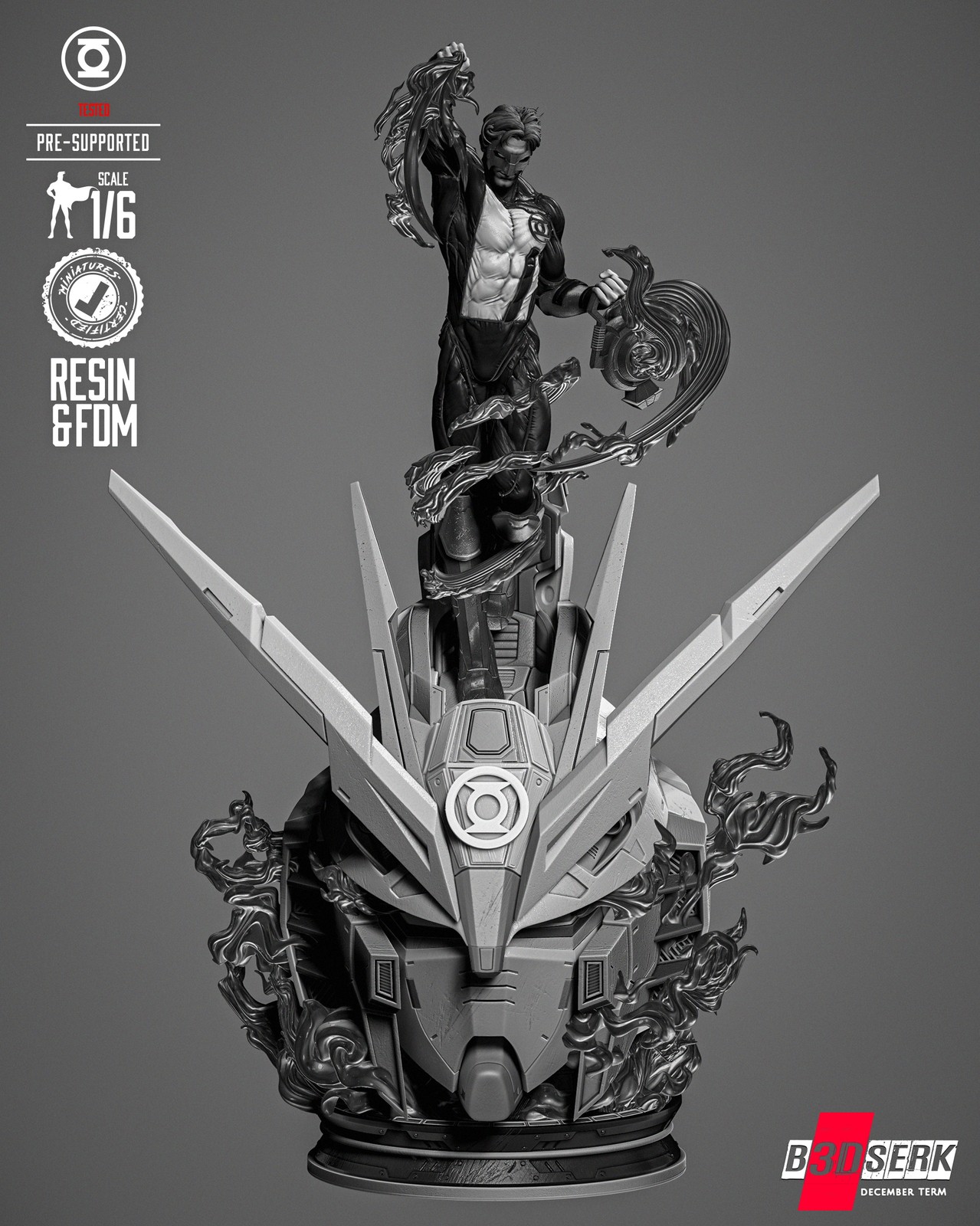 Kyle Green Lantern Sculpture