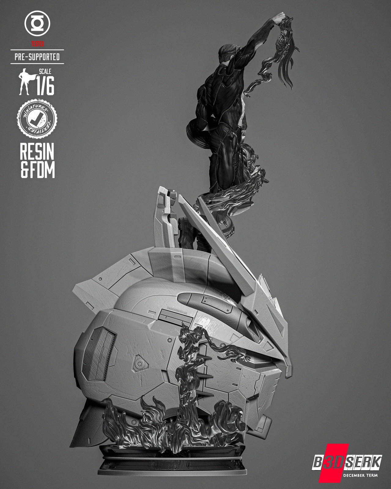 Kyle Green Lantern Sculpture - Image 5