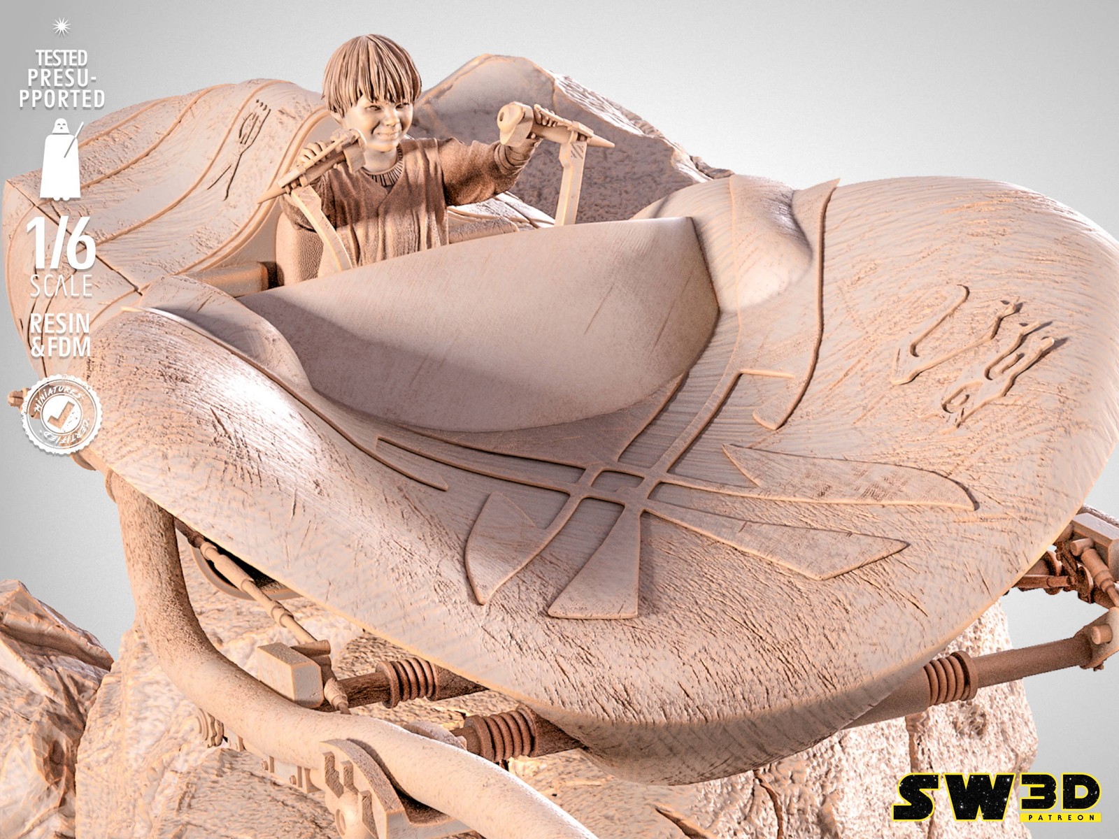 Anakin Race Pod Sculpture - Image 3