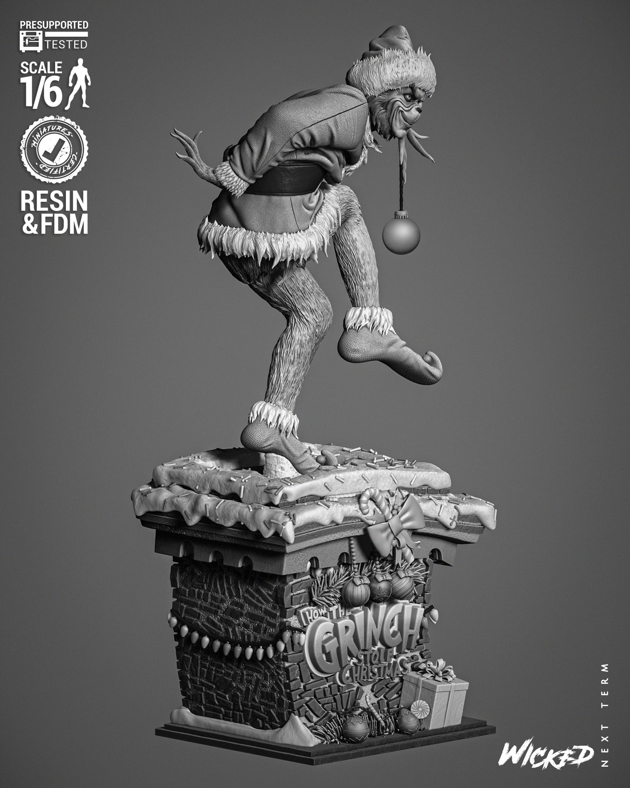 Grinch (Jim Carrey) Sculpture - Image 5