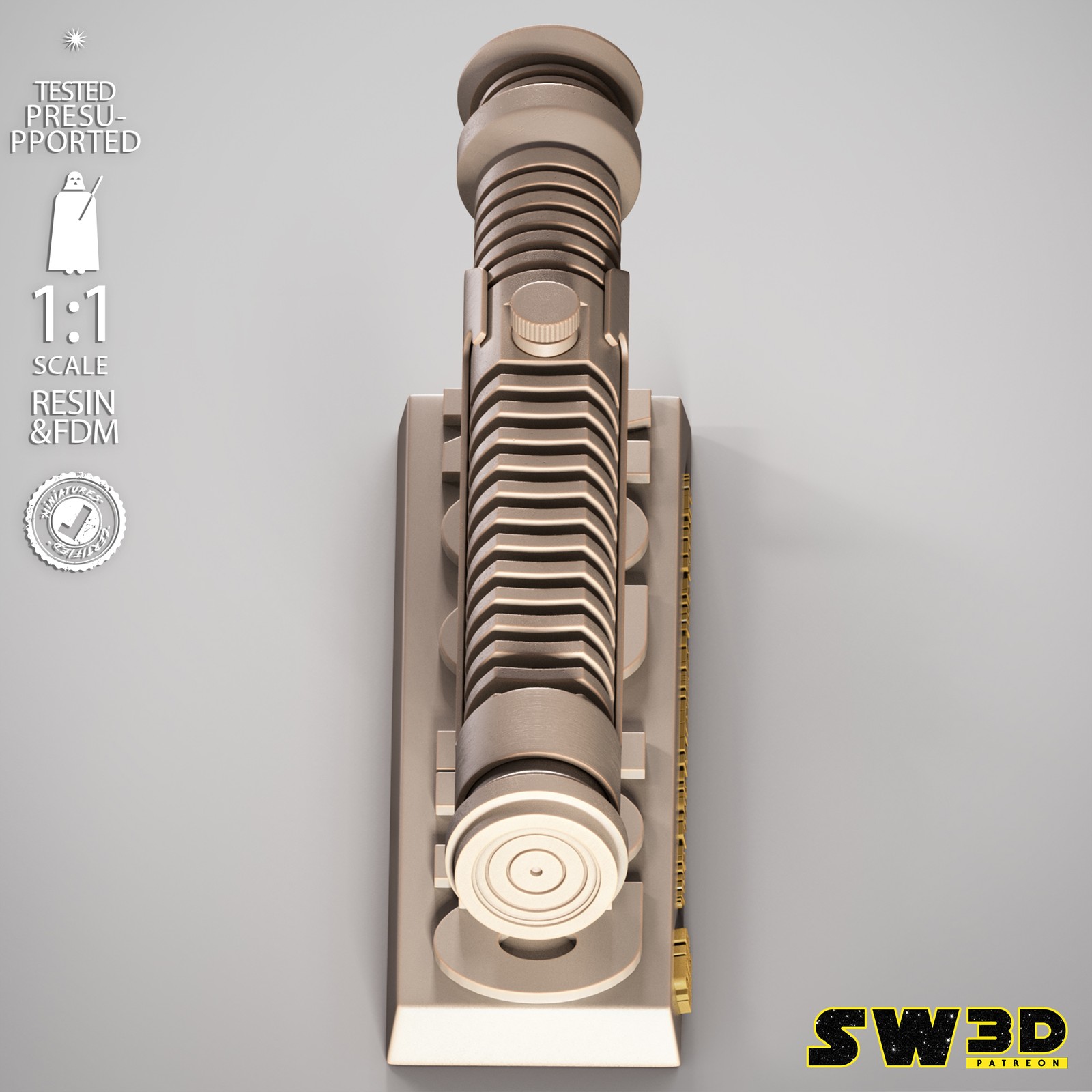 Qui-Gon Jinn Lightsaber Bust - Image 3