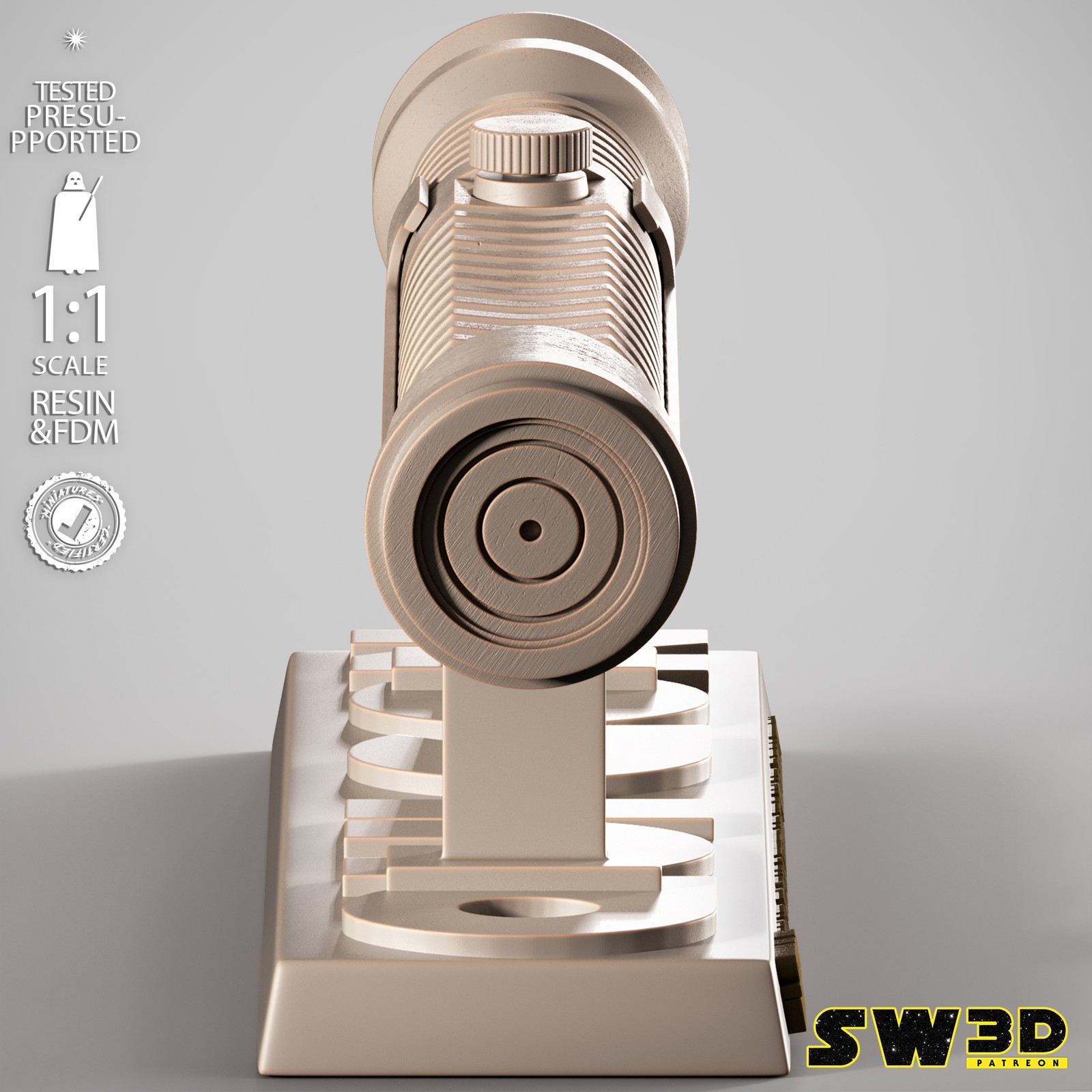 Qui-Gon Jinn Lightsaber Bust - Image 4