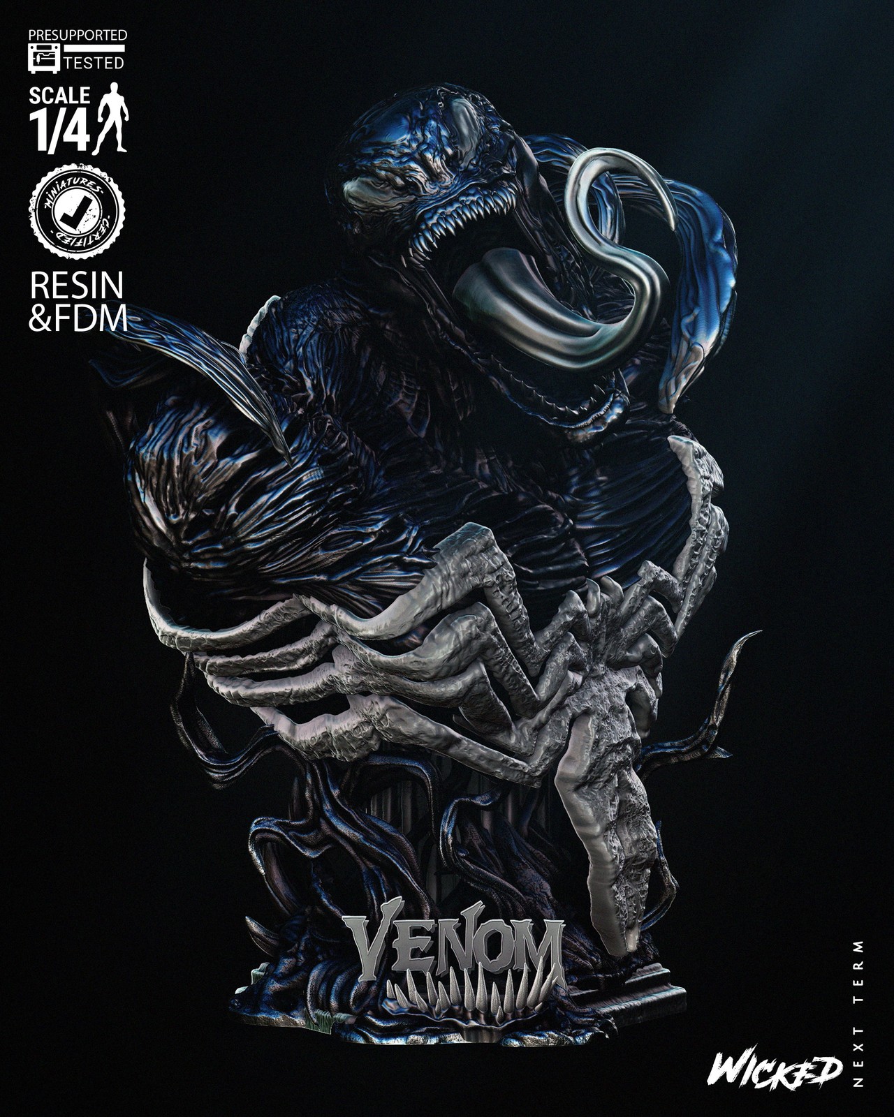 Venom Bust Portrait